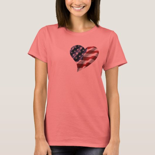 amerikanisches Herz T-Shirt (Vorderseite)