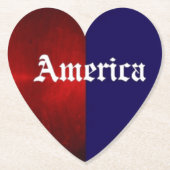 AMERIKANISCHES HERZ UNTERSETZER (Vorderseite)