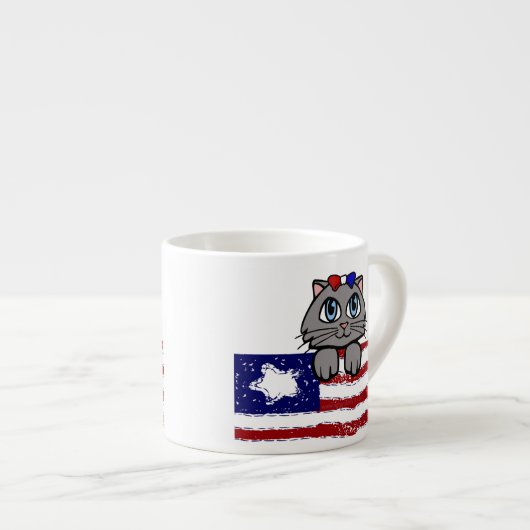 Amerikanisches Herzland Kitty Espressotasse (Vorderseite Rechts)