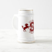 Amerikanisches Highschool Stuttgarts Bier Stein Bierglas (Vorderseite Links)