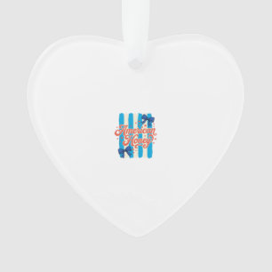 Amerikanisches Honig-Patriotisches-Schleife-Vintag Ornament