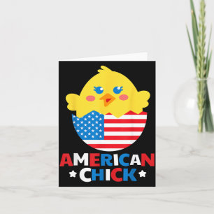 Amerikanisches Huhn Lustig 4. Juli Unabhängigkeits Karte