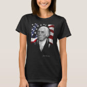 Amerikanisches James madison Eyes Flaggenland T-Shirt (Vorderseite)