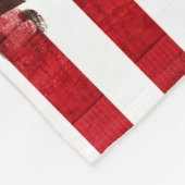 Amerikanisches kalifornisches Flagge | Holz u. Fleecedecke (Ecke)