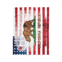 Amerikanisches kalifornisches Flagge | Holz u.