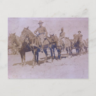 Amerikanisches Kavallerieregiment 1899 Postkarte
