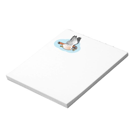 Amerikanisches Kestrel im Flug Notizblock (Rotiert)