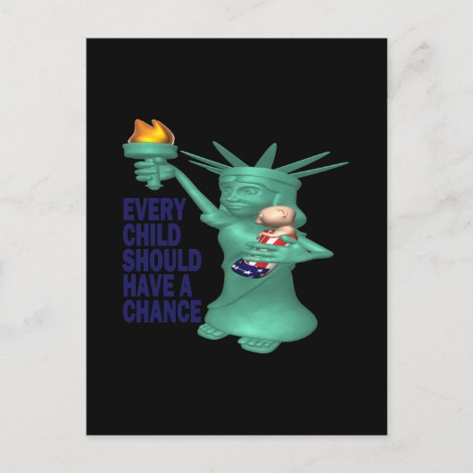 Amerikanisches Kind Postkarte (Vorderseite)