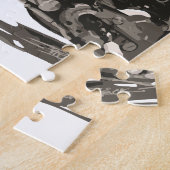 Amerikanisches klassisches Chopper-Motorrad Puzzle (Seite)