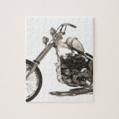Amerikanisches klassisches Chopper-Motorrad Puzzle (Vertikal)