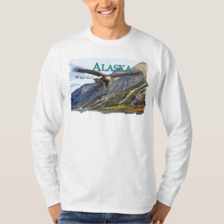 Amerikanisches Kleiderlange Hülse Alaskas T-Shirt