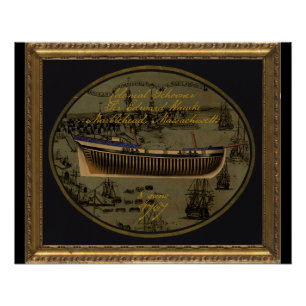 Amerikanisches Kolonialschoner Sir Edward Hawke Poster