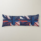 Amerikanisches Kreuz Seitenschläferkissen (Vorderseite)