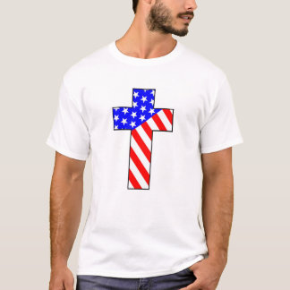 Amerikanisches Kreuz T-Shirt