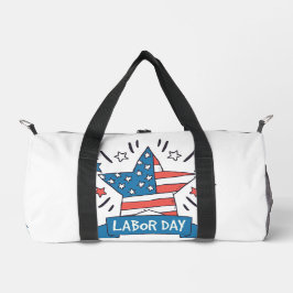 Amerikanisches Labor Day Kreativillustrationsdesig Duffle Bag