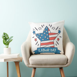 Amerikanisches Labor Day Kreativillustrationsdesig Kissen