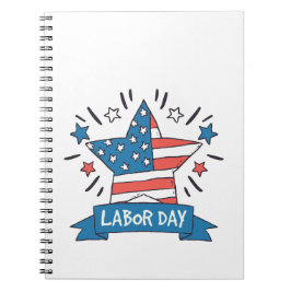 Amerikanisches Labor Day Kreativillustrationsdesig Notizblock