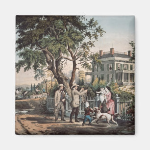 Amerikanisches Landleben - Oktober-Nachmittag, Magnet