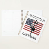 Amerikanisches Leitungsmann-Flaggen-Dienstprogramm Planer (Anzeige)