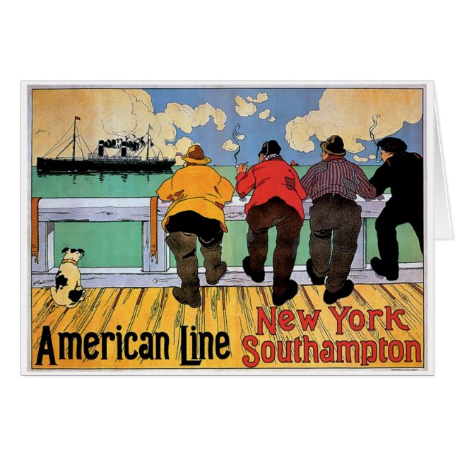 Amerikanisches Linienposter (Vorderseite (Horizontal))