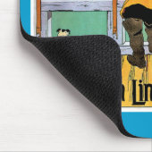 Amerikanisches Linienposter Mousepad (Ecke)