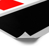 Amerikanisches Mädchen. US Flagge. Sonnenbrille. B Poster (Ecke)