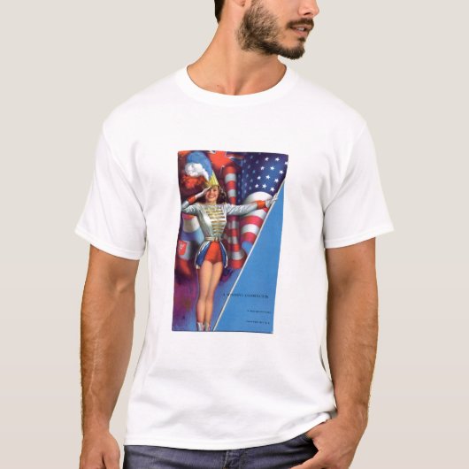 Amerikanisches MajoretteT-Shirt T-Shirt (Vorderseite)