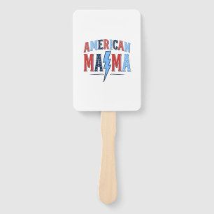 Amerikanisches Mama Patriotisches Vintage Gravur S Fächer