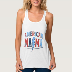 Amerikanisches Mama Patriotisches Vintage Gravur S Tank Top