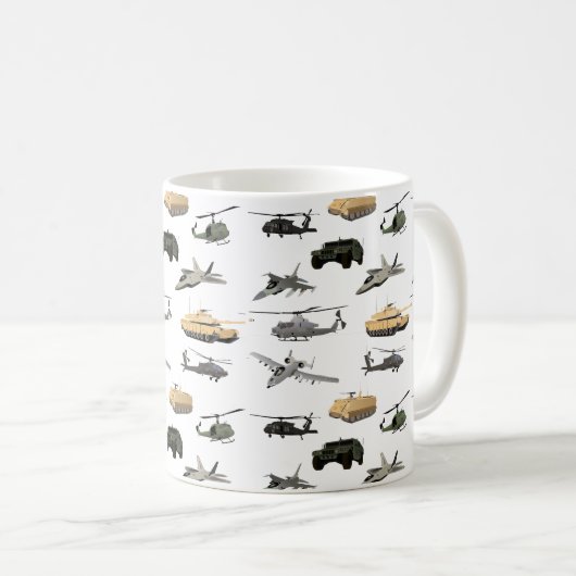 Amerikanisches Militärmuster Kaffeetasse (VorderseiteRechts)
