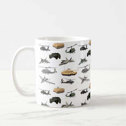 Amerikanisches Militärmuster Kaffeetasse (Links)