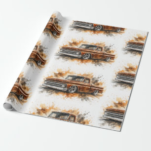 Amerikanisches Muscle-Car-Geschenkpapier Geschenkpapier