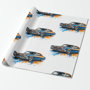 Amerikanisches Muscle-Car-Geschenkpapier Geschenkpapier