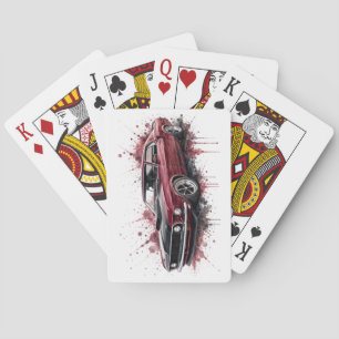 Amerikanisches Muscle Car Spielkarten