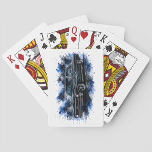Amerikanisches Muscle Car Spielkarten