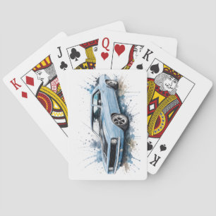 Amerikanisches Muscle Car Spielkarten