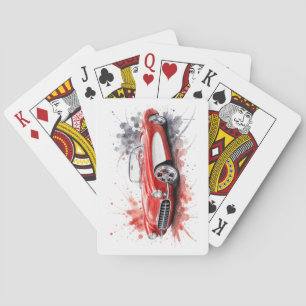 Amerikanisches Muscle Car Spielkarten