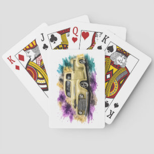 Amerikanisches Muscle Car Spielkarten