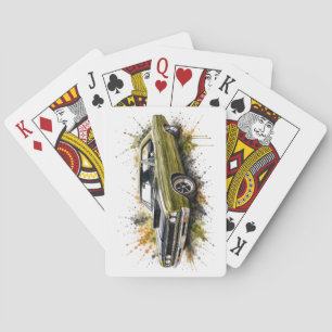 Amerikanisches Muscle Car Spielkarten