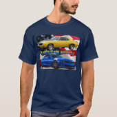 Amerikanisches Muskel Camaro Flaggen-Shirt T-Shirt (Vorderseite)