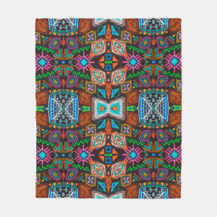 amerikanisches Muster. Ikat nahtlos drucken. indis Fleecedecke