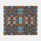 amerikanisches Muster. Ikat nahtlos drucken. indis Fleecedecke (Vorderseite (Horizontal))