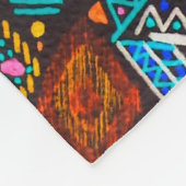 amerikanisches Muster. Ikat nahtlos drucken. indis Fleecedecke (Ecke)