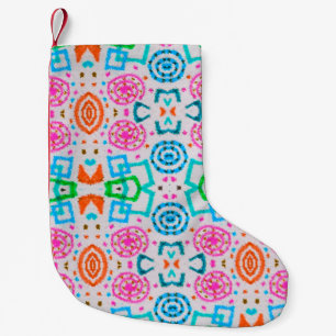 amerikanisches Muster. Ikat nahtlos drucken. Mode Kleiner Weihnachtsstrumpf