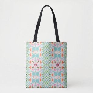 amerikanisches Muster. Ikat nahtlos drucken. Vinta Tasche