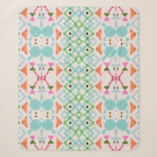 Amerikanisches Muster. Ikat nahtloser Druck. Vinta Sherpadecke