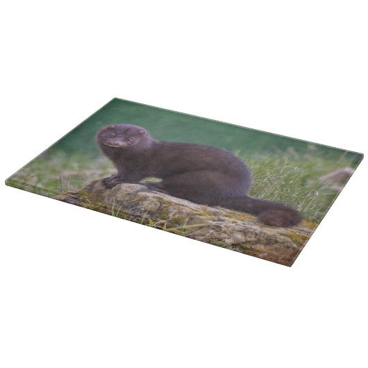 Amerikanisches Nerz-rechteckiges Schneidebrett (Ecke)