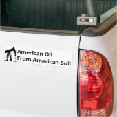 Amerikanisches Öl aus amerikanischem Boden Autoaufkleber (On Truck)