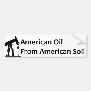 Amerikanisches Öl aus amerikanischem Boden Autoaufkleber