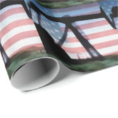 Amerikanisches Öl Geschenkpapier (Rolleneckpunkt)